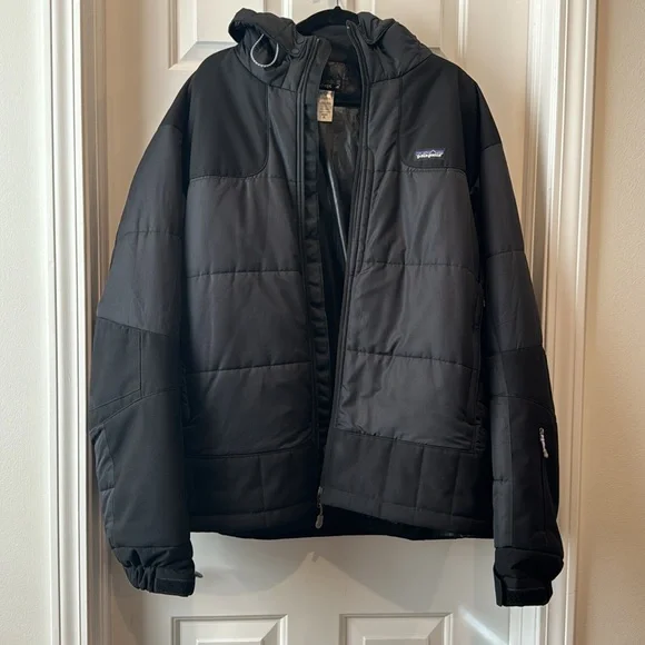 Patagonia Rubicon Rider puffer hooded jacket insulated men size xl black - Picture 2 of 10